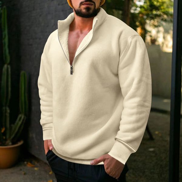 men's hoodies sweatshirts vintage mens fleece hoodie casual stand collar zipup long sleeve sweatshirt autumn fashion loose solid men cl, Black
men's hoodies sweatshirts vintage mens fleece hoodie casual stand collar zipup long sleeve sweatshirt autumn fashion loose solid men cl, Black