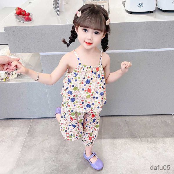 clothing sets summer clothes girls floral pattern girls clothing vest short clothes for girls casual style costumes for children r230812, White
clothing sets summer clothes girls floral pattern girls clothing vest short clothes for girls casual style costumes for children r230812, White