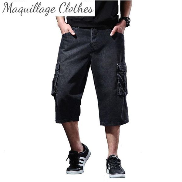 men's cargo denim shorts with multi pockets loose casual short jeans for male big and tall281i, Blue
men's cargo denim shorts with multi pockets loose casual short jeans for male big and tall281i, Blue