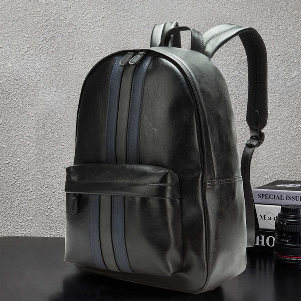 fashion bag contrast color new men's backpack simple fashion business backpack student computer schoolbag 230615
fashion bag contrast color new men's backpack simple fashion business backpack student computer schoolbag 230615