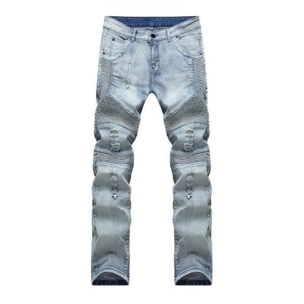 male biker jeans destroyed denim fabric elastic slim fit washed denim skinny pants joggers skinny men ripped trousers278m, Blue
male biker jeans destroyed denim fabric elastic slim fit washed denim skinny pants joggers skinny men ripped trousers278m, Blue
