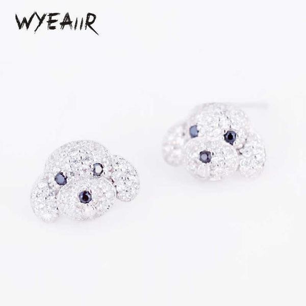 wyeaiir 925 sterling silver shiny cool zircon puppy cute dog fine jewelry luxury female earrings
wyeaiir 925 sterling silver shiny cool zircon puppy cute dog fine jewelry luxury female earrings