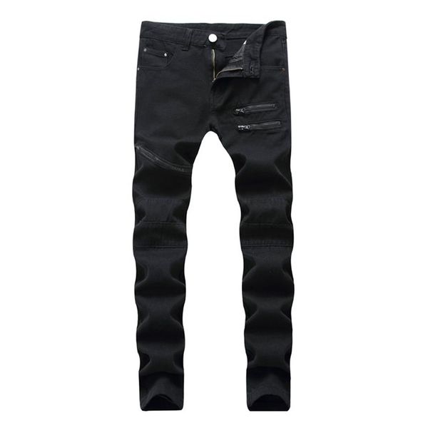 men jeans straight casual jeans fashion design slim elasticity men pants zipper white red black long trousers ts0092705, Blue
men jeans straight casual jeans fashion design slim elasticity men pants zipper white red black long trousers ts0092705, Blue