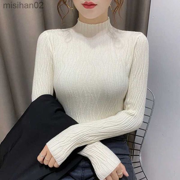 women's knits tees women's half turtleneck sweater pure color 2022 new trending sweater autumn winter pullover korean fashion ladi, White
women's knits tees women's half turtleneck sweater pure color 2022 new trending sweater autumn winter pullover korean fashion ladi, White