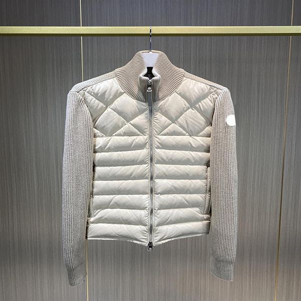 arm glue metal badge mens down jacket chest diamond line design men knitted jacket fashion stand collar men down jackets winter co221m, Black
arm glue metal badge mens down jacket chest diamond line design men knitted jacket fashion stand collar men down jackets winter co221m, Black