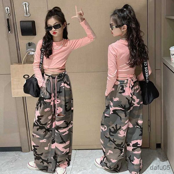 clothing sets 2023 new girls clothes sets outfits kids baby long sleeve crop camouflage hole wide leg pants children clothing suits 5-16y r, White
clothing sets 2023 new girls clothes sets outfits kids baby long sleeve crop camouflage hole wide leg pants children clothing suits 5-16y r, White