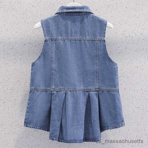 jackets 2023 spring autumn summer new baby girls boys cotton denim vest fashion kids children clothes overcoats r230812, Blue;gray
jackets 2023 spring autumn summer new baby girls boys cotton denim vest fashion kids children clothes overcoats r230812, Blue;gray