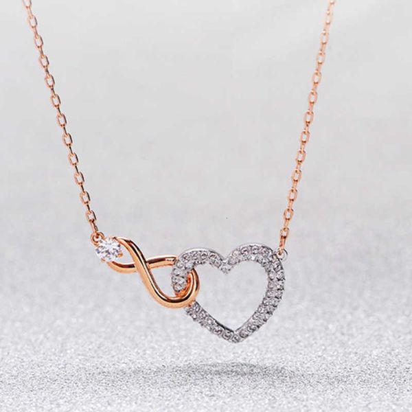 designer rovski luxury jewelry accessories classic love eternal heart shaped pendant necklace women's versatile collar chain high editi, Black
designer rovski luxury jewelry accessories classic love eternal heart shaped pendant necklace women's versatile collar chain high editi, Black