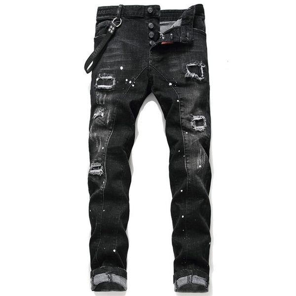 new mens badge rips stretch black jeans fashion designer slim fit washed motocycle denim pants panelled hip hop trousers217q
new mens badge rips stretch black jeans fashion designer slim fit washed motocycle denim pants panelled hip hop trousers217q