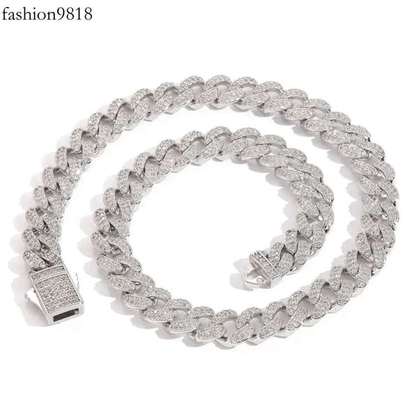 wholesale and through diamond tester vvs mozanite chain sterling sier 12 mm mozanite cuban hip hop men jewelry necklace, Black
wholesale and through diamond tester vvs mozanite chain sterling sier 12 mm mozanite cuban hip hop men jewelry necklace, Black