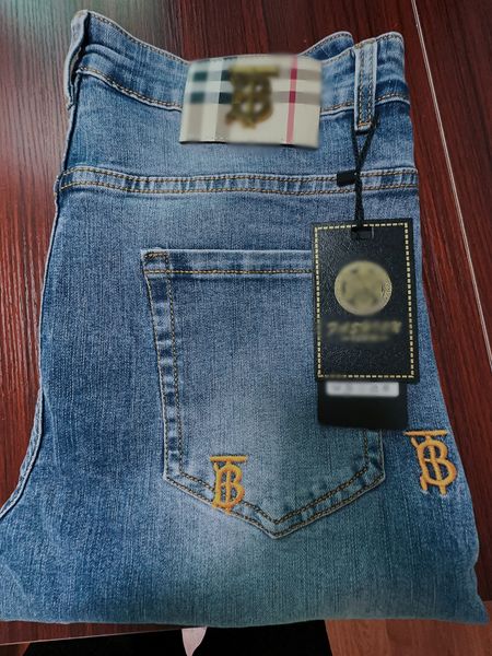 large men's jeans burb designer trousers tb embroidered trousers men's and women's relaxed leisure embroidered designer motor, Blue
large men's jeans burb designer trousers tb embroidered trousers men's and women's relaxed leisure embroidered designer motor, Blue