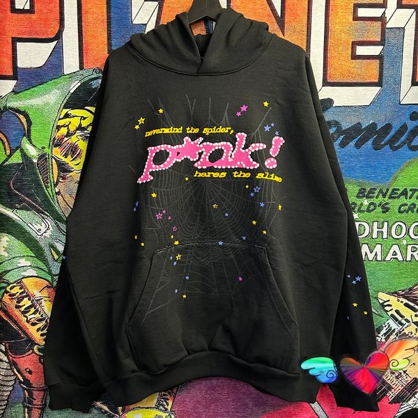 designers young thug 1:1 hoodies hip hop web puff print sp5der 555555 hoodie men women angel spider sweatshirts heavy fabric pullover 2023, Black
designers young thug 1:1 hoodies hip hop web puff print sp5der 555555 hoodie men women angel spider sweatshirts heavy fabric pullover 2023, Black