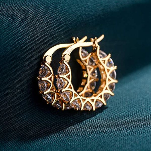 earrings cubic zirconia lace women's earrings gold/white gold crystal u shaped earrings designer jewelry, Golden;silver
earrings cubic zirconia lace women's earrings gold/white gold crystal u shaped earrings designer jewelry, Golden;silver