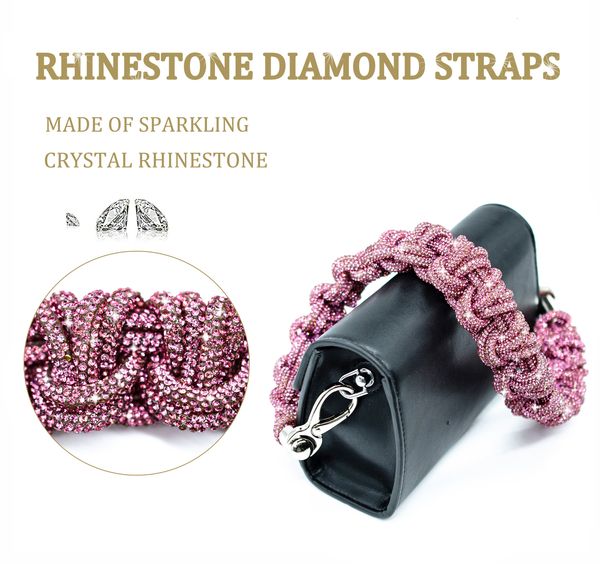 bag parts accessories handmade exquisite shinning handbag strap glitter handcraft camera belt wristlet strap for bag key chain replacement 2, Black
bag parts accessories handmade exquisite shinning handbag strap glitter handcraft camera belt wristlet strap for bag key chain replacement 2, Black