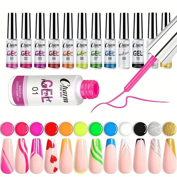 gel liner nail art 12 colors neon painting gel liner gel for nails art, pink yellow green gel drawing nail gel wire pulling gel set manicure
gel liner nail art 12 colors neon painting gel liner gel for nails art, pink yellow green gel drawing nail gel wire pulling gel set manicure