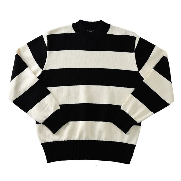 men's sweaters vintage sweater for men thick cotton striped prisoner winter christmas pullover motorcycle outfit 230811, White;black
men's sweaters vintage sweater for men thick cotton striped prisoner winter christmas pullover motorcycle outfit 230811, White;black