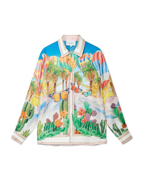 casablanca hawaiian style shirt with butterfly balloon flower loose fitting men's and women's trendy long sleeved shirts casablanc, White;black
casablanca hawaiian style shirt with butterfly balloon flower loose fitting men's and women's trendy long sleeved shirts casablanc, White;black