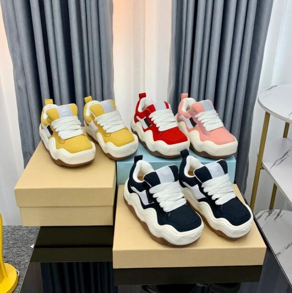 designer shoe wave thick sole sneaker triple wavy yellow sports shoes women canvas sneakers bread appearance design fashion men women size 3, Black
designer shoe wave thick sole sneaker triple wavy yellow sports shoes women canvas sneakers bread appearance design fashion men women size 3, Black