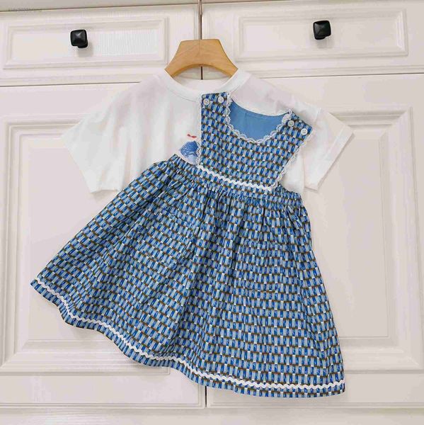 designer baby tracksuits girls dresses sets size 100-160 cm 2pcs sailboat printed short sleeved t-shirt and lace wrapped dress aug10, White
designer baby tracksuits girls dresses sets size 100-160 cm 2pcs sailboat printed short sleeved t-shirt and lace wrapped dress aug10, White