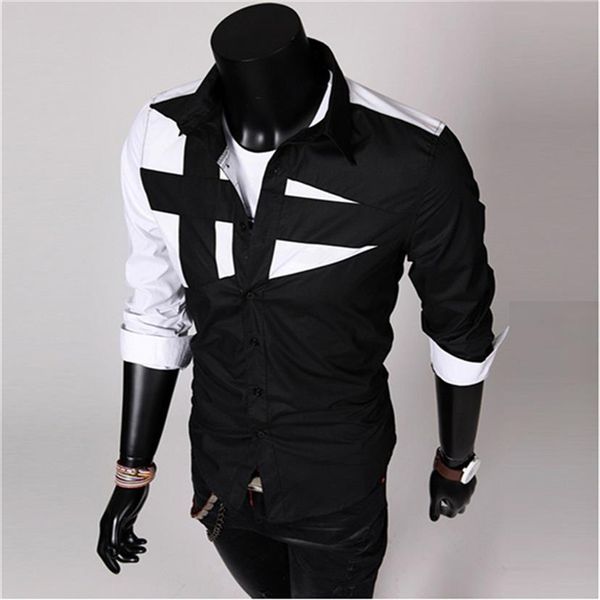 5 colors mens shirt hit color long sleeve lapel shirt shirts fashion casual clothes s-xxxl240o, White;black
5 colors mens shirt hit color long sleeve lapel shirt shirts fashion casual clothes s-xxxl240o, White;black