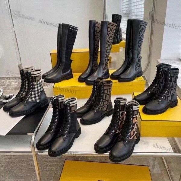 2023 designer knitted sock style flats tall boots rockoko jacquard stretch fabric mid black brown leather martin over knee high boot for wom
2023 designer knitted sock style flats tall boots rockoko jacquard stretch fabric mid black brown leather martin over knee high boot for wom