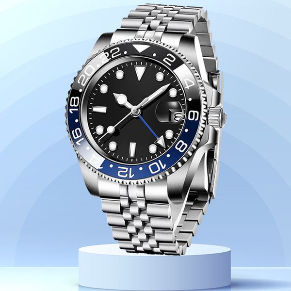 mens watch folding buckle luxury watches pepsi sprite gmt ceramic bezel sapphire mechanical 40 watches 904l steel dive wristwatches luminous, Slivery;brown
mens watch folding buckle luxury watches pepsi sprite gmt ceramic bezel sapphire mechanical 40 watches 904l steel dive wristwatches luminous, Slivery;brown