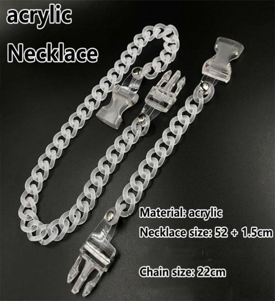 mens hip hop acrylic chain necklace bohemian summer plastic clear chain choker collar buckle link necklaces for men women statemen1790611, Silver
mens hip hop acrylic chain necklace bohemian summer plastic clear chain choker collar buckle link necklaces for men women statemen1790611, Silver