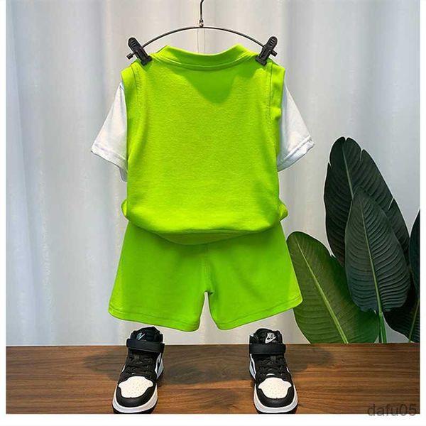 clothing sets new children's short sleeve t-shirt shorts summer cool boys clothing set for teenage boys r230812, White
clothing sets new children's short sleeve t-shirt shorts summer cool boys clothing set for teenage boys r230812, White
