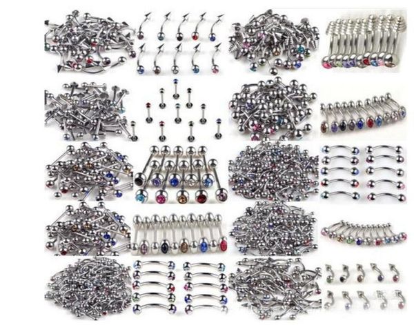 100pcs body jewelry piercings stainless steel rhinestone belly rings tongue lip piercing mix lots4907455, Silver
100pcs body jewelry piercings stainless steel rhinestone belly rings tongue lip piercing mix lots4907455, Silver