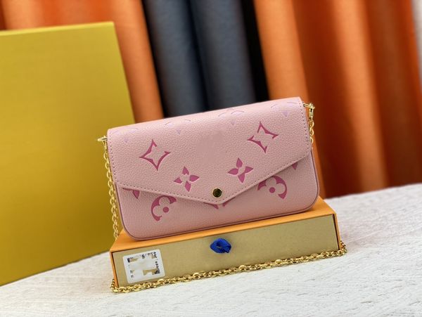 m82047 pochette felicie chain shoulder bag luxury designer womens envelope bag wallet monograms imprente leather handbag three piece cross b
m82047 pochette felicie chain shoulder bag luxury designer womens envelope bag wallet monograms imprente leather handbag three piece cross b