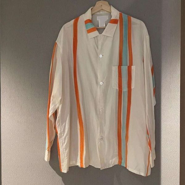 this years fashion is beautiful shirts striped long sleeved shirt for women spring and summer thin niche unique top, White
this years fashion is beautiful shirts striped long sleeved shirt for women spring and summer thin niche unique top, White