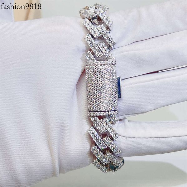 2022 trendy fashion 15mm white gold plated hip hop jewelry iced out cuban bracelet necklace, Silver
2022 trendy fashion 15mm white gold plated hip hop jewelry iced out cuban bracelet necklace, Silver