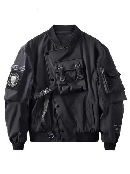 men's jackets god of death bomber jacket chest pocket techwear men punk hip hop tactical streetwear black varsity jackets oversized ma1, Black;brown
men's jackets god of death bomber jacket chest pocket techwear men punk hip hop tactical streetwear black varsity jackets oversized ma1, Black;brown