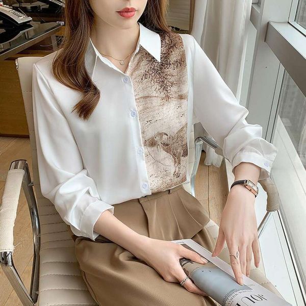 title acetic acid satin fashionable shirt for women autumn style white all matching printed
title acetic acid satin fashionable shirt for women autumn style white all matching printed