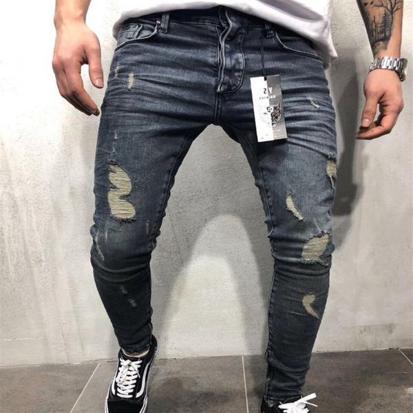 men's jeans mens cool designer pencil skinny ripped destroyed stretch slim fit hop pants with holes for men184v, Blue
men's jeans mens cool designer pencil skinny ripped destroyed stretch slim fit hop pants with holes for men184v, Blue