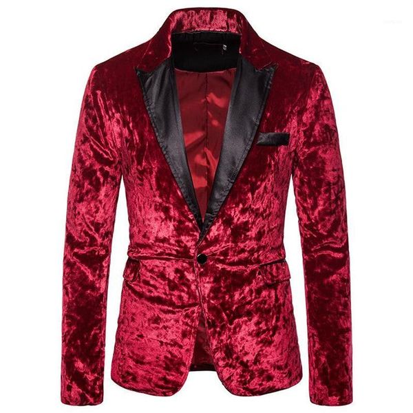 red velvet one button dress blazer men 2019 brand new nightclub prom men suit jacket party wedding stage singers costume homme12276, White;black
red velvet one button dress blazer men 2019 brand new nightclub prom men suit jacket party wedding stage singers costume homme12276, White;black