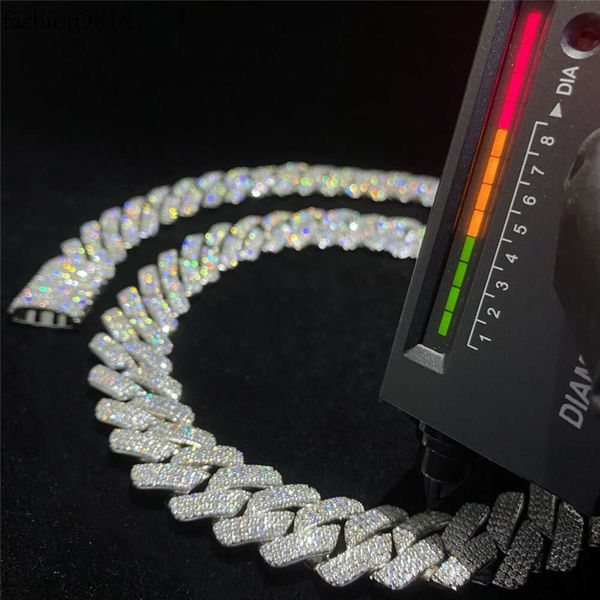 focus cuban link miami mens jewelry hip hop vvs diamond iced out sier moissanite cuban link chain, Silver
focus cuban link miami mens jewelry hip hop vvs diamond iced out sier moissanite cuban link chain, Silver