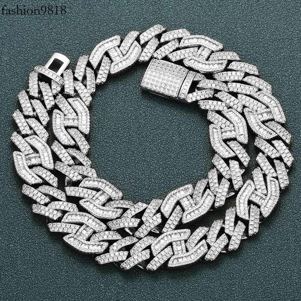 xingguang high-end jewelry 15mm wide pass diamond tester insert baguette moissanite diamond tester sier cuban link chain, Silver
xingguang high-end jewelry 15mm wide pass diamond tester insert baguette moissanite diamond tester sier cuban link chain, Silver