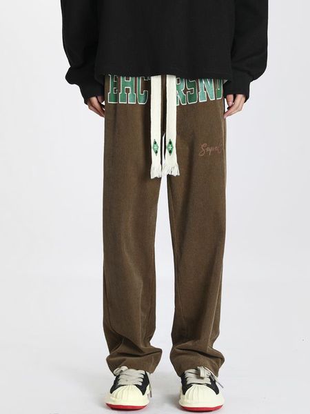 men's pants core velvet boys spring and autumn loose street clothing advanced vertical casual men 230811, Black
men's pants core velvet boys spring and autumn loose street clothing advanced vertical casual men 230811, Black