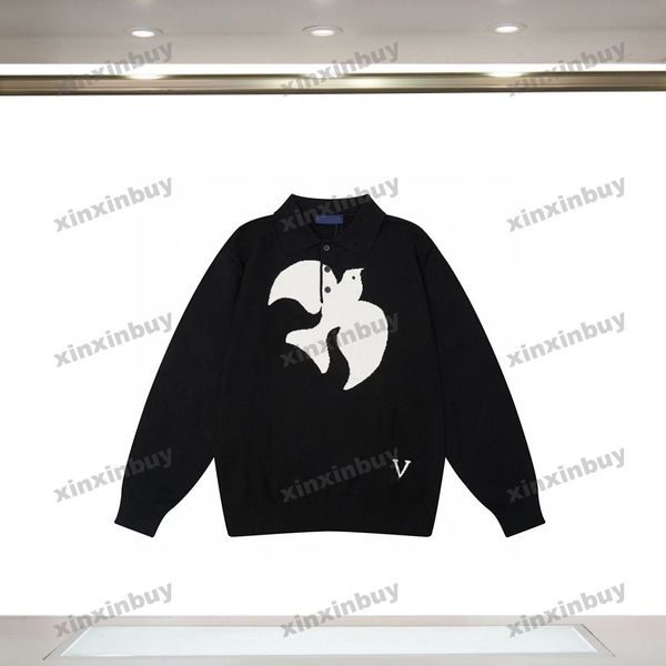 xinxinbuy men women designer sweatshirt hoodie dove pattern jacquard letter sweater gray blue black white s-2xl, Black;brown
xinxinbuy men women designer sweatshirt hoodie dove pattern jacquard letter sweater gray blue black white s-2xl, Black;brown
