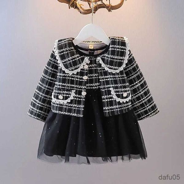 clothing sets girls baby set new spring and autumn toddler clothing set children's dress+coat piece set for middle and small children&#, White
clothing sets girls baby set new spring and autumn toddler clothing set children's dress+coat piece set for middle and small children&#, White