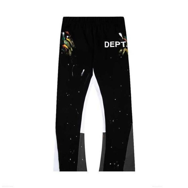 men's pants galleries dept designer sweatpants sports 7216b painted flare sweat pant hand-painted speckled patchwork drawstri209s, Black
men's pants galleries dept designer sweatpants sports 7216b painted flare sweat pant hand-painted speckled patchwork drawstri209s, Black