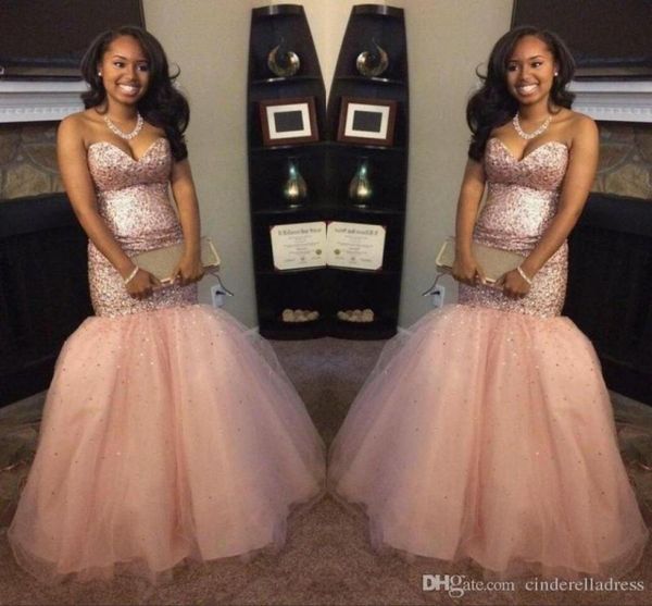 sparkling rose gold sequins long mermaid prom dresses sweetheart lace up soft tulle plus size evening gowns cocktail dress2382853, Black
sparkling rose gold sequins long mermaid prom dresses sweetheart lace up soft tulle plus size evening gowns cocktail dress2382853, Black