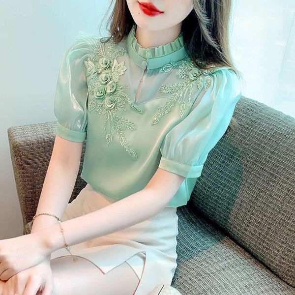 summer heavy industry shirts embroidery beaded hollowed out design sense small chic stained long sleeved blouse for, White
summer heavy industry shirts embroidery beaded hollowed out design sense small chic stained long sleeved blouse for, White