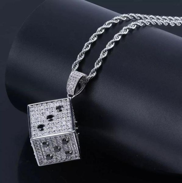 hip hop brass gold silver color iced out micro pave cz square dice pendant necklace charms for men4175692
hip hop brass gold silver color iced out micro pave cz square dice pendant necklace charms for men4175692