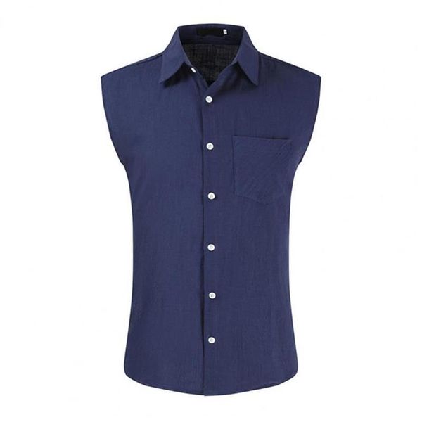 summer men shirt solid color buttons turndown collar sleeveless lapel shirts casual plus size for dating men's251e, White;black
summer men shirt solid color buttons turndown collar sleeveless lapel shirts casual plus size for dating men's251e, White;black