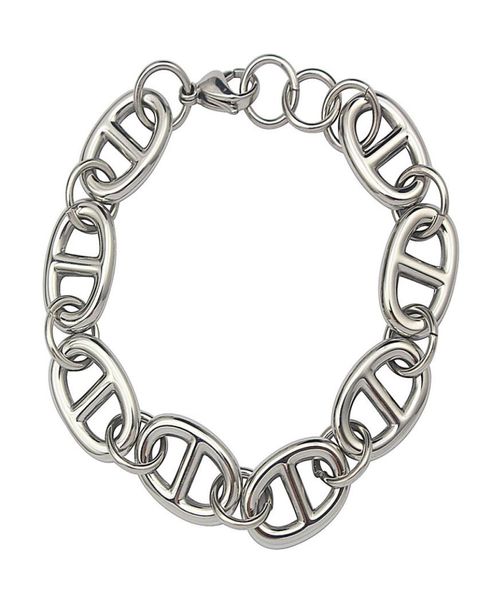 2017 new fashion design trendy stainless steel chainlink bracelet for women gift silver european style jewelry 22cm5636387, Black
2017 new fashion design trendy stainless steel chainlink bracelet for women gift silver european style jewelry 22cm5636387, Black