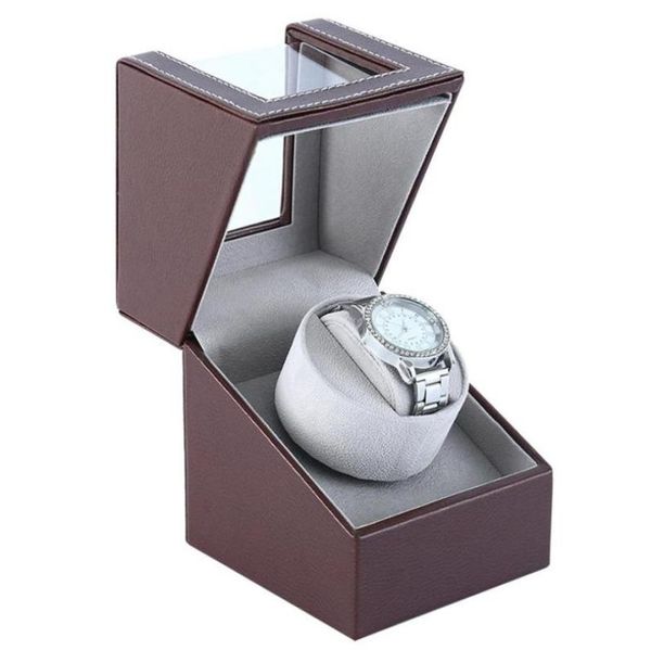 automatic single watch winder for automatic watches with super quiet motor in hard shell and black coffee color pu leather box dua4252282
automatic single watch winder for automatic watches with super quiet motor in hard shell and black coffee color pu leather box dua4252282