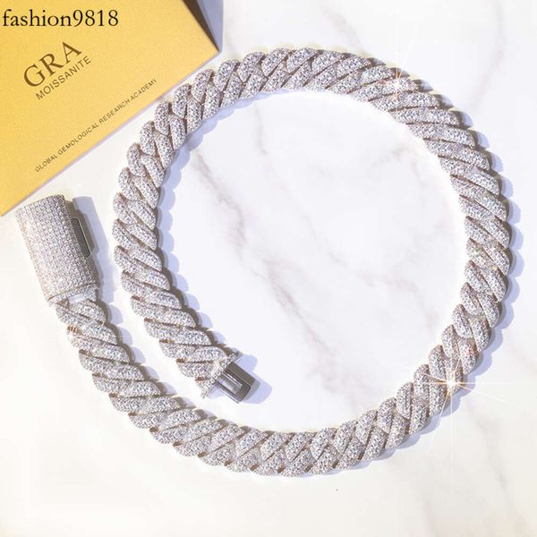 pass diamond tester sterling sier necklace vvs diamond jewelry iced out 16mm hip hop moissanite cuban link chain, Silver
pass diamond tester sterling sier necklace vvs diamond jewelry iced out 16mm hip hop moissanite cuban link chain, Silver