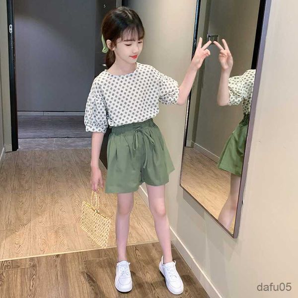 clothing sets children clothes summer dot t-shirt shorts costume for girls kids clothing teenage girls sets years r230812, White
clothing sets children clothes summer dot t-shirt shorts costume for girls kids clothing teenage girls sets years r230812, White